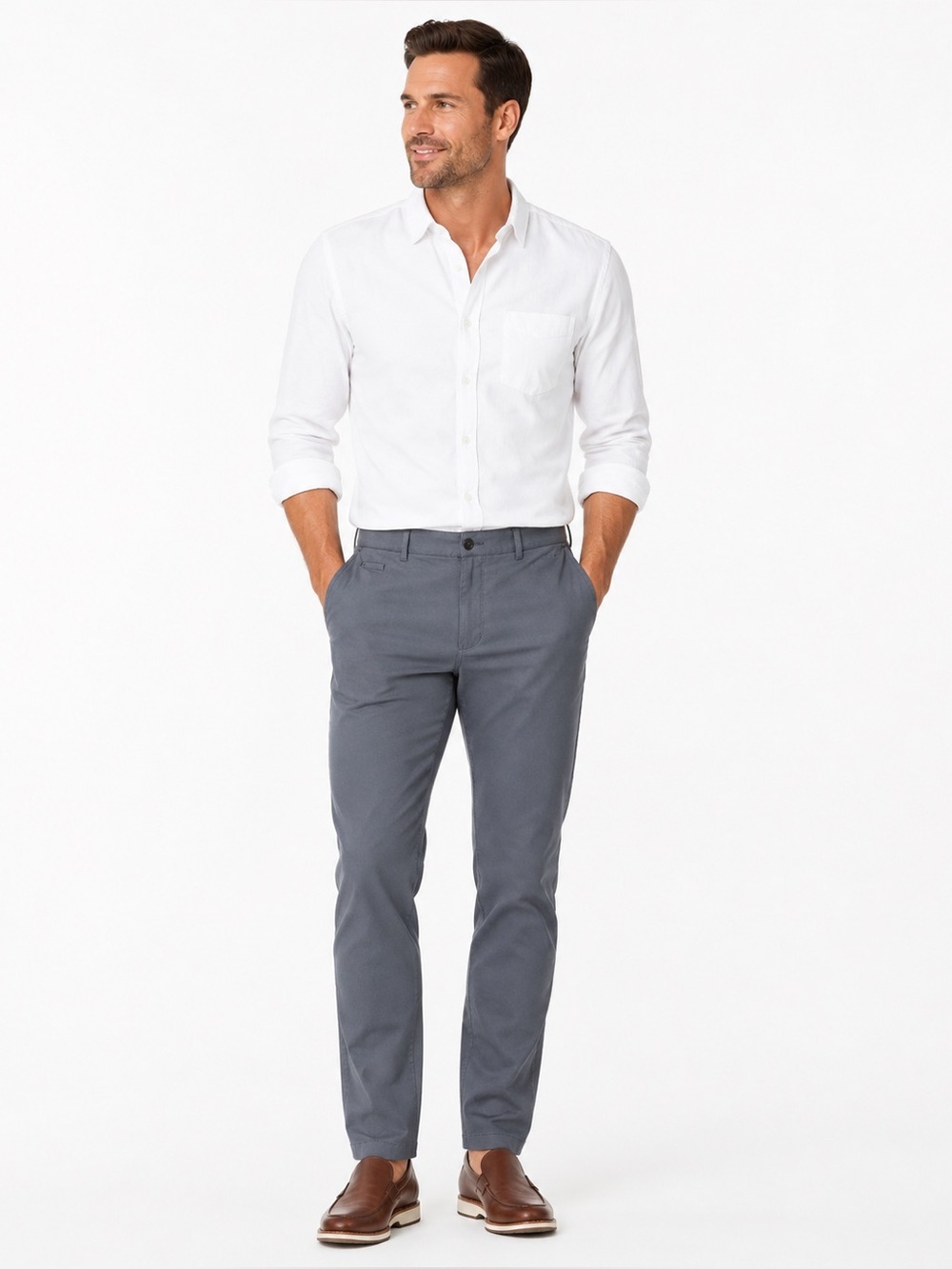 Men's Chino Pants - Navy Blue